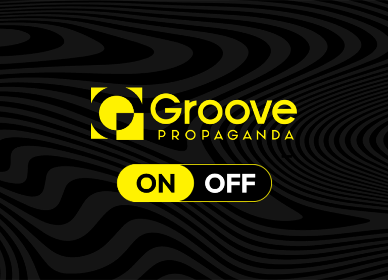 logo campanha Groove ON e OFF